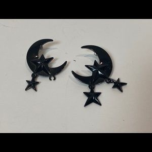 Moon and Star Earrings